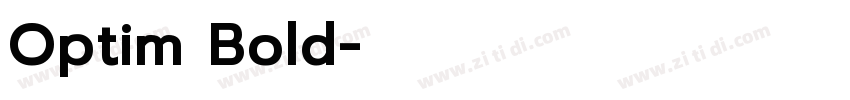 Optim Bold字体转换 Optim Bold字体转换